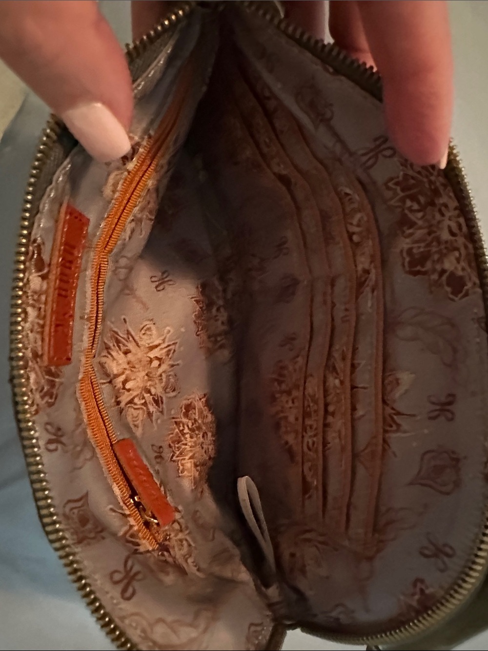 HOBO Olive Green Leather Wristlet Clutch - Picture 4 of 7
